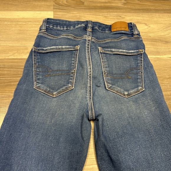 🏁 American Eagle Outfitters Curvy Hi-Rise Jegging - Blue size 0 - Picture 11 of 11